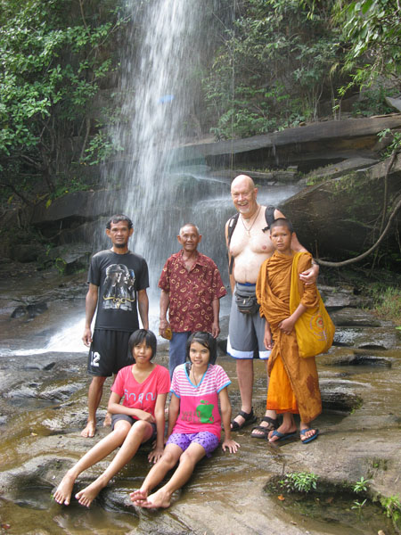 At Nam Tok Soi Sawan waterfall