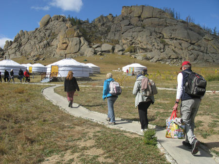 Arrival at the Ger Camp
