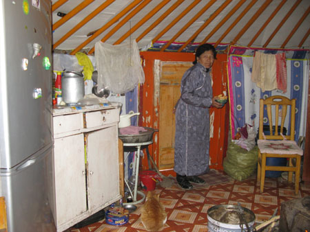 Visiting the locals - a retired teacher