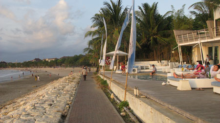 Kuta now has a boardwalk and luxury hotels