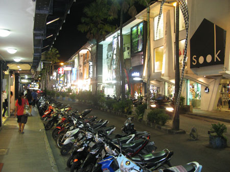 Kuta - no longer a sleepy village!