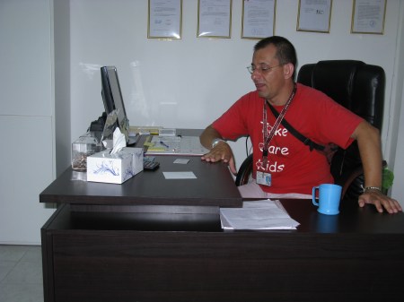 The man at his desk - if you can support him he will deliver