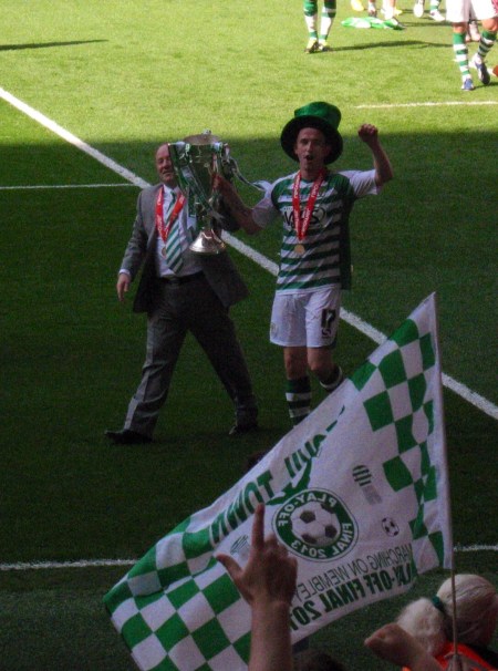 For achieving the seemingly impossible 10 years after he had guided Yeovil into the Football League charismatic manager 'Sir' Gary Johnson will henceforth be known as 'Magic' Johnson!