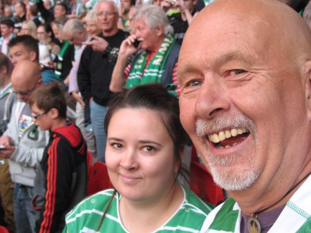 Everyone is happy with a two goal lead at half time.