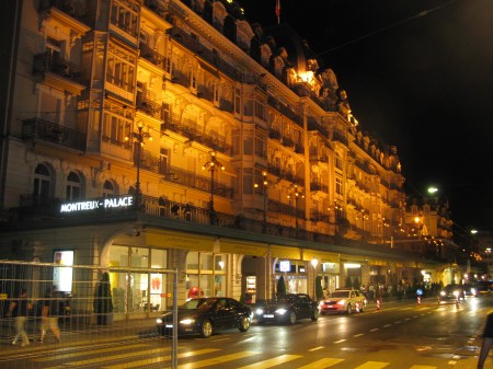 Headline acts enjoy staying at the nearby prestigious Montreux Palace Hotel 
