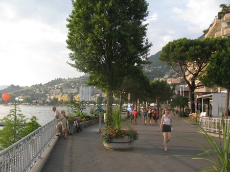 The delightful lakeside esplanade leads directly to the main Festival Venues