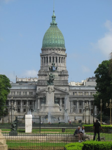 The design for the Palacio del Congresso in Buenos Aires was based on the Capitol Building in Washington DC