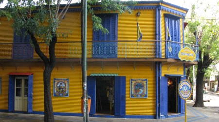 The working class inner city barrio of Boca is popular with tourists keen to see the brightly painted buildings