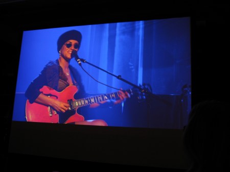 Melody Gardot is a colossal talent and is captured here on a stage side screen in 2013