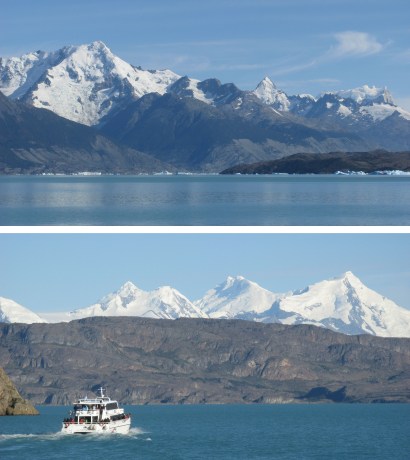 Lago Argentino offers stunning scenery is more than equal to the Swiss and Italian Lakes