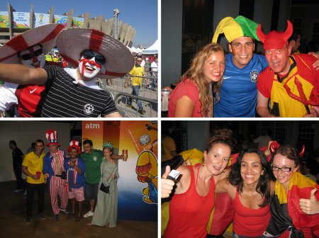 Fans from around the world enjoyed the festivities of Brazil 2014.