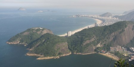 Rio: Cococobana Beach from Sugar Loaf mountain