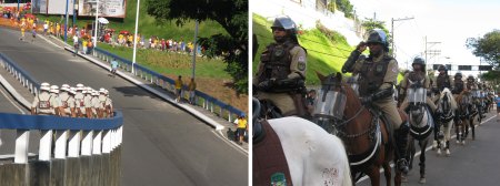 Safety was never an issue with a high profile police presence at all World Cup venues.