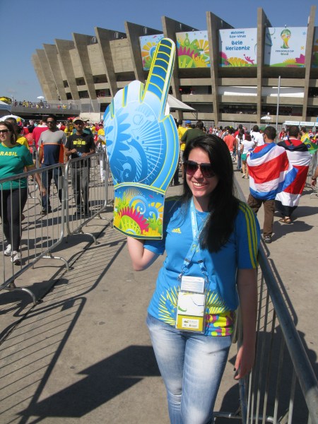Stewards were friendly but English is not widely spoken in Brazil.