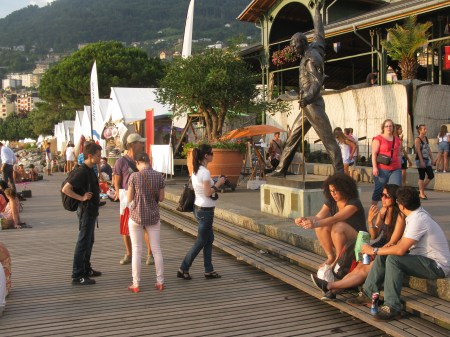 ...........by chance I bumped into my Canadian friend Angeline at the Montreux Jazz Festival that evening