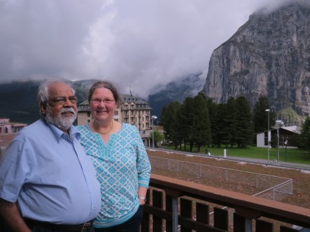 …….and he visited me in Murren Switzerland August 2014 with his Swiss wife Ruth.