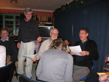 Until our Company Christmas Dinners coincided at the same Sherborne Hotel in 2009 I had not seen Dick Trollope (standing) since I stayed with him in Sydney Australia 36 years earlier!