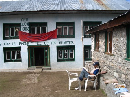Relaxing at Kyangin Gompa ………..