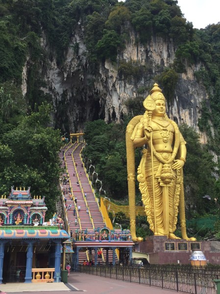17 The giant Muragan Statue is a recent (2006) adjacent to the stairs to the main Temple Cave.