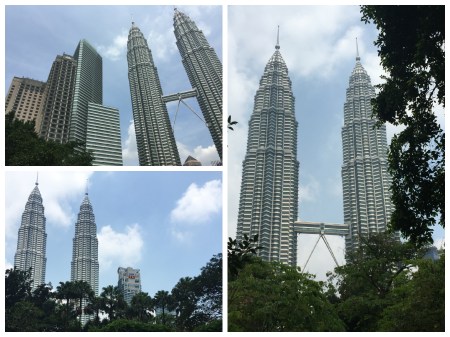 The Petronas Towers by day.