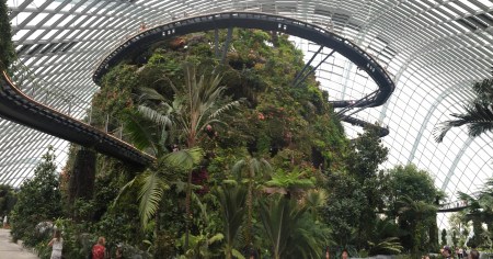 18 The Cloud Forest is the second great glasshouse conservatory in the Gardens by the Bay.