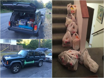 Preparations! Sufficient food for two guys for two nights?