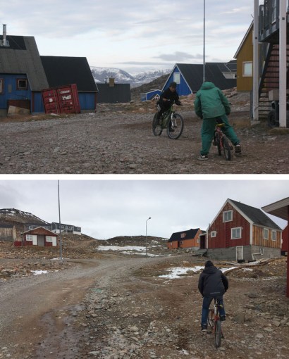 It's not easy cycling around Ittoqqortoormiit!