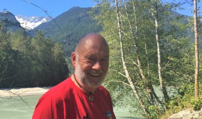 The author on the banks of the Squamish River before things started to go wrong.
