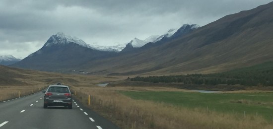 Driving south back to Reykjavik