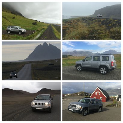 Our rented Jeep Patriot took us all around Iceland